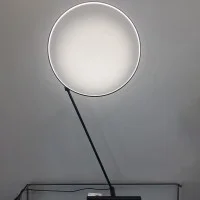 Kundalini Poise Rotating LED Ring Light Table Lamp By Robert