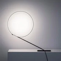 Kundalini Poise Rotating LED Ring Light Table Lamp By Robert