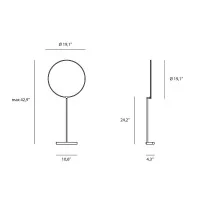 Kundalini Poise Rotating LED Ring Light Table Lamp By Robert