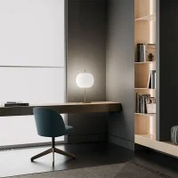 Kundalini Kushi XL Table Lampada Dimmerabile da Tavolo in Vetro