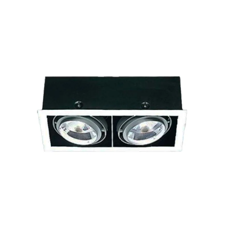 IGuzzini Frame Doppio Due luci 2 X PAR30 LED faro incasso Da IGuzzini Frame Doppio Due luci 2 X PAR30 LED faro incasso Da