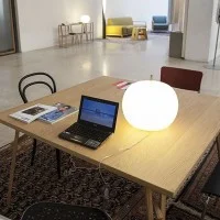 Kundalini Kushi Table Lampada da Tavolo in Vetro Soffiato per