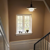 copy of Louis Poulsen PH 3/3 Suspension Lamp in Glass By Poul
