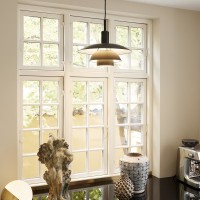 copy of Louis Poulsen PH 3/3 Suspension Lamp in Glass By Poul