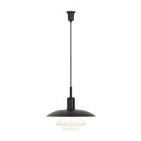 copy of Louis Poulsen PH 3/3 Suspension Lamp in Glass By Poul