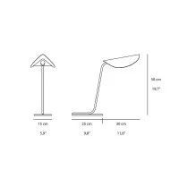 copy of Oluce Superluna T Semispherical LED Table Lamp for