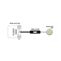 TCI SNELLO Push varialuce per lampade LED o alogene dimmerabili TCI SNELLO Push varialuce per lampade LED o alogene dimmerabili