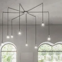 Ideal Lux Rosone Magnetico 8 Luci Tondo per Sospensioni Multiple