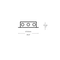 Ideal Lux Rosone Magnetico 8 Luci Tondo per Sospensioni Multiple