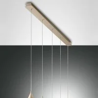 Rosone Lineare Da Soffitto Con 5 Uscite In Metallo