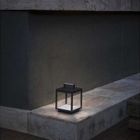 Faro KERALA LED Lampada portatile ricaricabile IP54 grigio