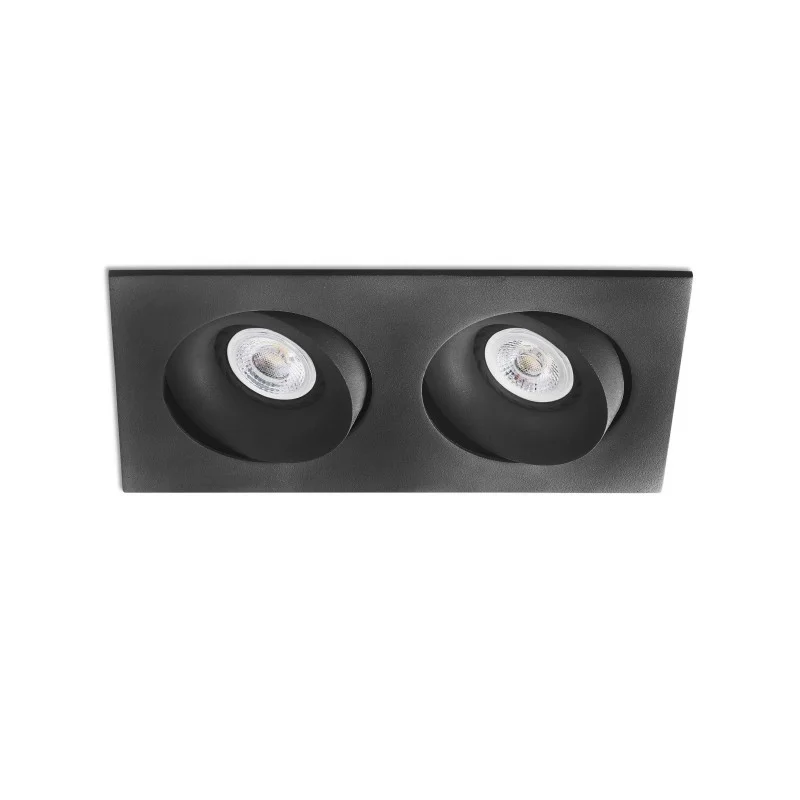 Faro Argòn-2 Faretto Doppio Orientabile da Incasso a Soffitto Faro Argòn-2 Faretto Doppio Orientabile da Incasso a Soffitto