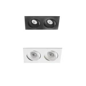 Faro Argòn-2 Double Adjustable Recessed Ceiling Spotlight GU10