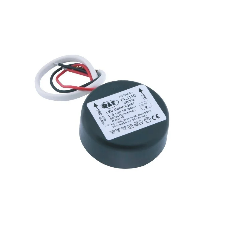QLT 10,5W 35V 350mA Driver PLJ110 Power Supply IP65 for 1-9 LED QLT 10,5W 35V 350mA Driver PLJ110 Power Supply IP65 for 1-9 LED