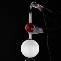 Bomma Pebbles Lampada da Terra a LED Dimmerabile in Cristallo