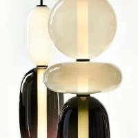 copy of Bomma Pebbles Dimmable LED Floor Lamp in Crystal By