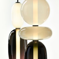 Bomma Pebbles Lampada da Tavolo a LED Dimmerabile in Cristallo