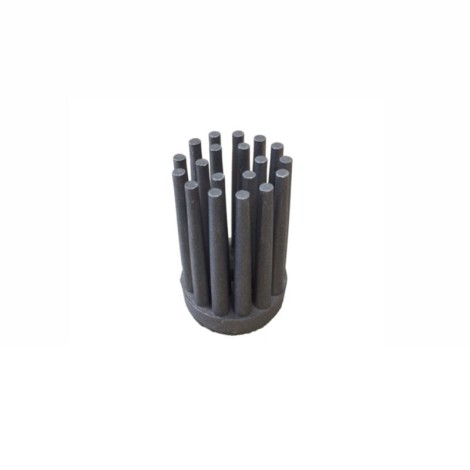Desunia Flange Per Asta Armadio Con Perno Posteriore – 4 Supporti Terminali, Bianco Lucido, Diametro 32mm, Per Sistemi Modulari