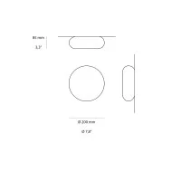 copy of Artemide Miconos Dimmable Wall Lamp in Crystal By