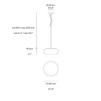 copy of Artemide ITKA Glass Wall/Ceiling LED Lamp By Naoto