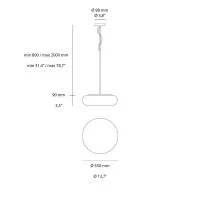 copy of Artemide ITKA Glass Wall/Ceiling LED Lamp By Naoto
