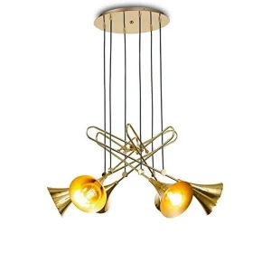Mantra Jazz Lampada A Sospensione Forma Di Tromba In Metallo
