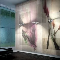 Lodes Nautilus Applique LED Wall Lamp Chrome Rose Gold