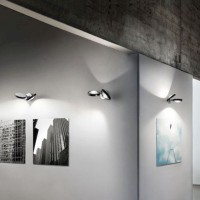 Lodes Nautilus Applique LED Lampada da Parete Cromo Oro Rosa