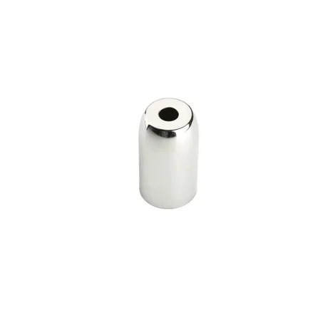 E14 cylindrical lamp holder with chrome finish code 0148 / CR