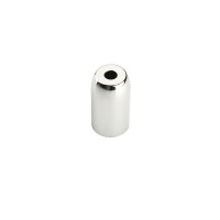 E14 cylindrical lamp holder with chrome finish code 0148 / CR