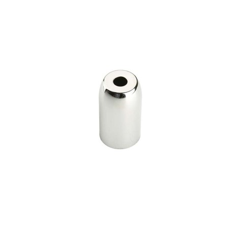 E14 cylindrical lamp holder with chrome finish code 0148 / CR