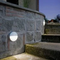 Sovil Geo Round Lampada LED 3W Da Parete Segnapasso Tondo Luce Sovil Geo Round Lampada LED 3W Da Parete Segnapasso Tondo Luce