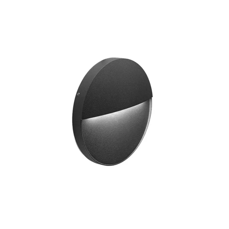 Sovil Geo Round Lampada LED 6W Da Parete Segnapasso Tondo In Sovil Geo Round Lampada LED 6W Da Parete Segnapasso Tondo In