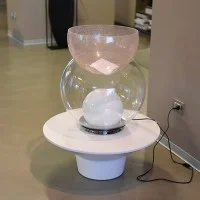 copy of Fontana Arte Pinecone Medium Dimmable Glass Table Lamp