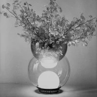 copy of Fontana Arte Pinecone Medium Dimmable Glass Table Lamp