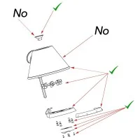 Artemide Replacement Reflector Ring for Tolomeo LED