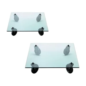 copy of Fontana Arte Tavolo con Ruote Decorative Rectangular