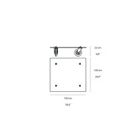 copy of Fontana Arte Tavolo con Ruote Decorative Rectangular