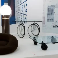 copy of Fontana Arte Table with Wheels Decorative Rectangular
