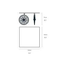 copy of Fontana Arte Table with Wheels Decorative Rectangular