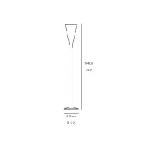 Fontana Arte Luminator Lampada LED Dimmerabile Da Terra By