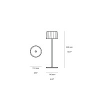 Logica TWIGGY Less Lampada LED da Tavolo A Batteria con Base