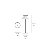 Logica TWIGGY Less Lampada LED da Tavolo A Batteria con Base