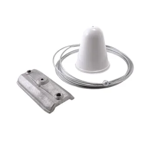 IVela Kit di Sospensione con Cavo Acciaio 2000 mm Bianco