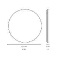 Flos Clara Fumée Lampada LED da Soffitto o Parete By Piero
