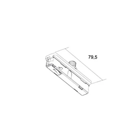 Ivela tracks black plastic adapter only for 12V low voltage