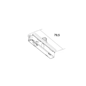 Ivela tracks black plastic adapter only for 12V low voltage