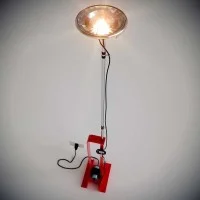 Flos Toio HL Lampada da Terra Dimmerabile Colore Rosso By