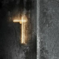 Flos Coordinates Wall Lamp In Aluminum Champagne Color Anodized