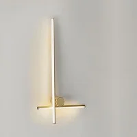 Flos Coordinates Wall Lamp In Aluminum Champagne Color Anodized
